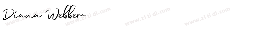 Diana Webber字体转换